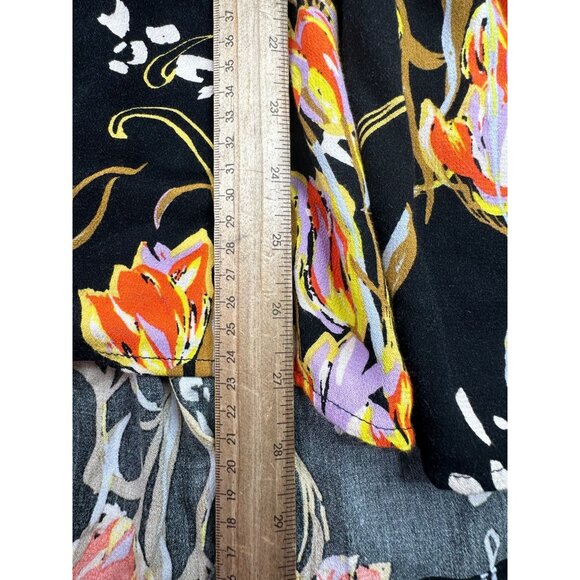 Free People Floral Print Long Sleeve Blouse size‎ XS - Picture 8 of 8